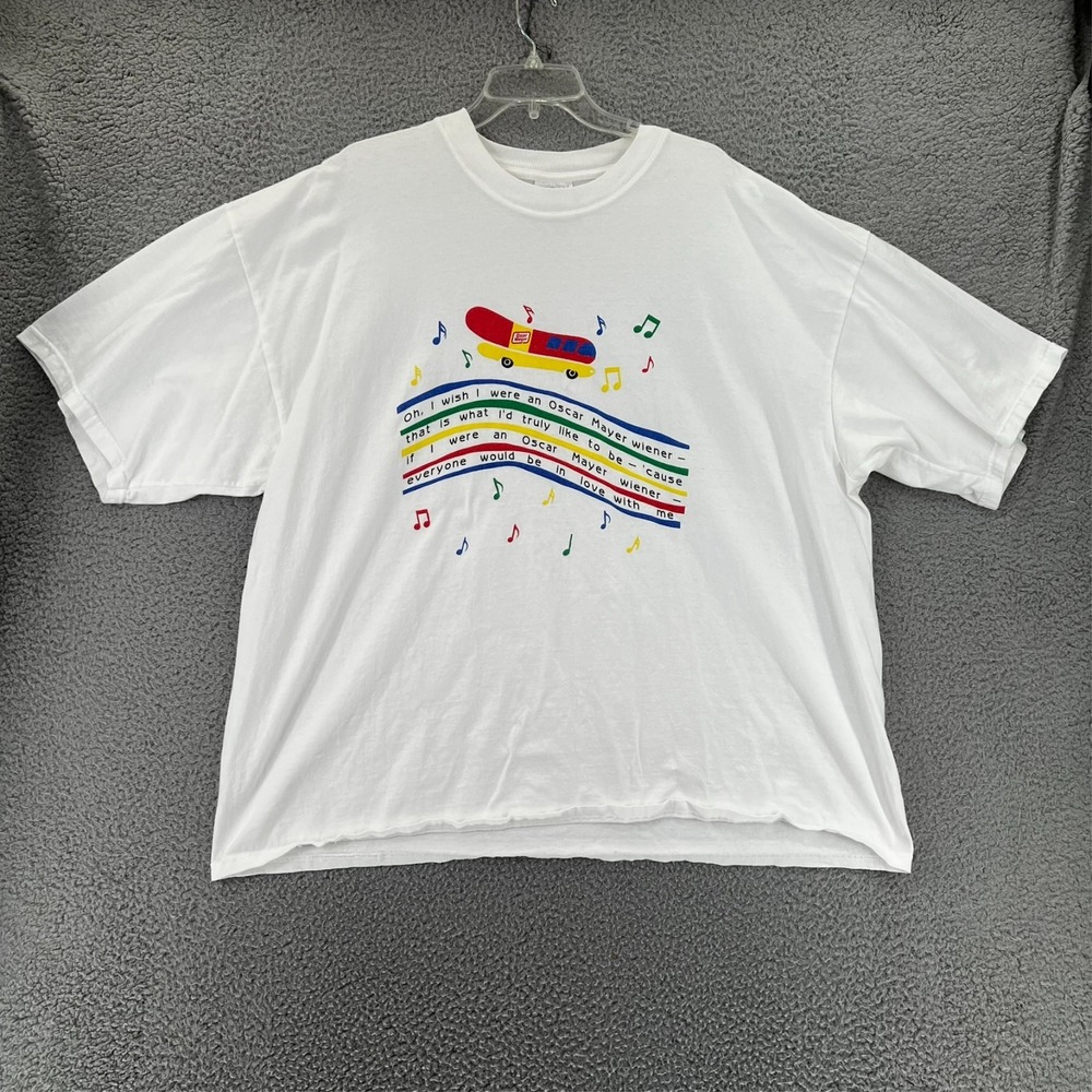 Oscar Mayer Hot Dog Weiner Weiner Mobile I‎ Wish I Was A Jingle Song T Shirt 3XL - Picture 2 of 14